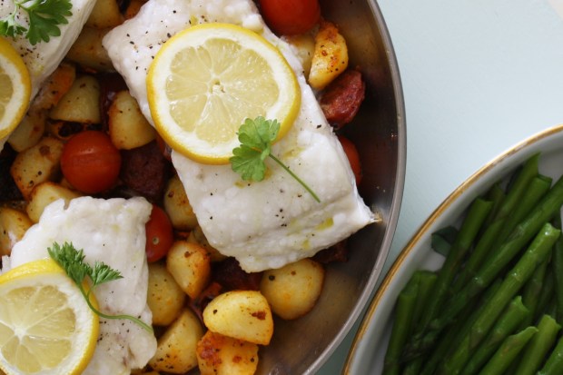 Chorizo cod recipe wish to dish 4