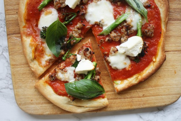 sausage and broccoli pizza recipe wish to dish (8)